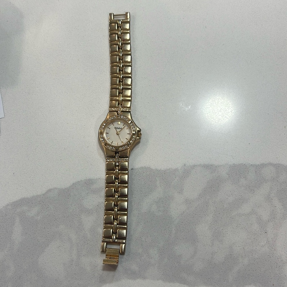 Dufonte Ladies watch gold with Crystal embellishments - Picture 2 of 5